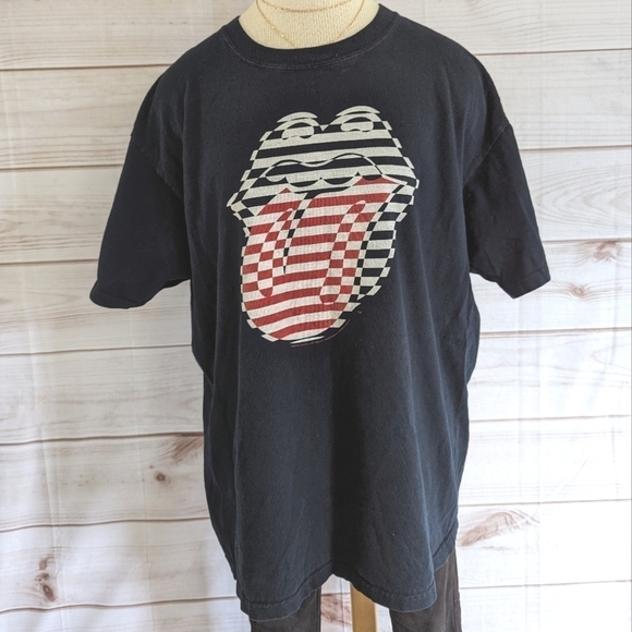 Rolling Stones Bigger Bang 2005 Concert Tee in Black Cotton From Anvil Sz XL - Picture 2 of 8